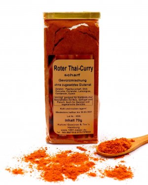 Roter Thai-Curry scharf